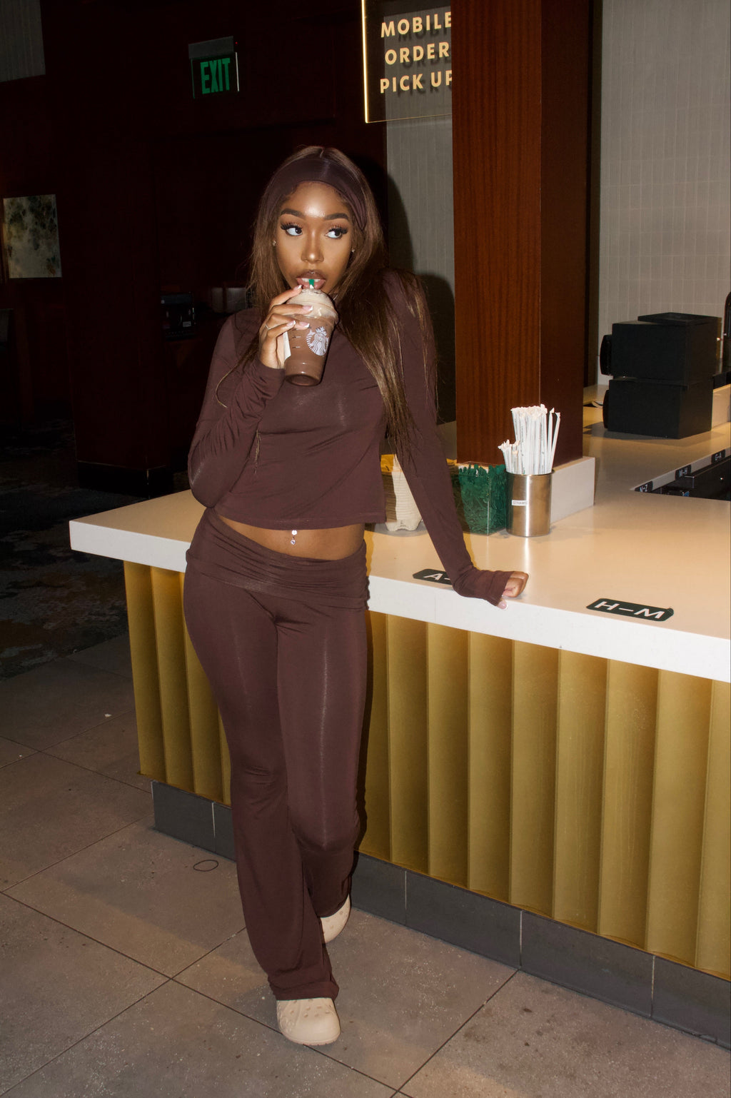 YOGA LOUNGE SET 'MOCHA'